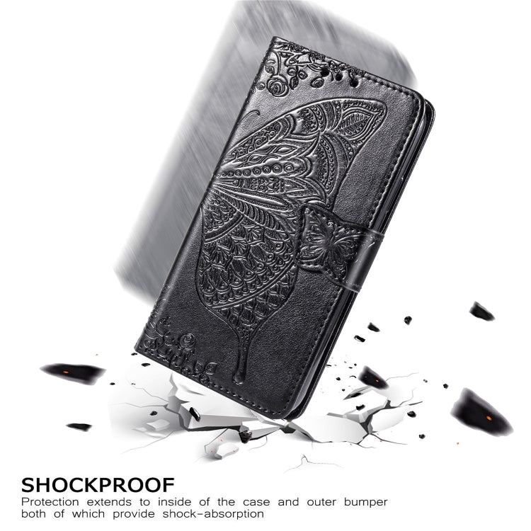 For iPhone XS Max Butterfly Love Flowers Embossing Horizontal Flip Leather Case with Holder & Card Slots & Wallet & Lanyard, For iPhone XS Max