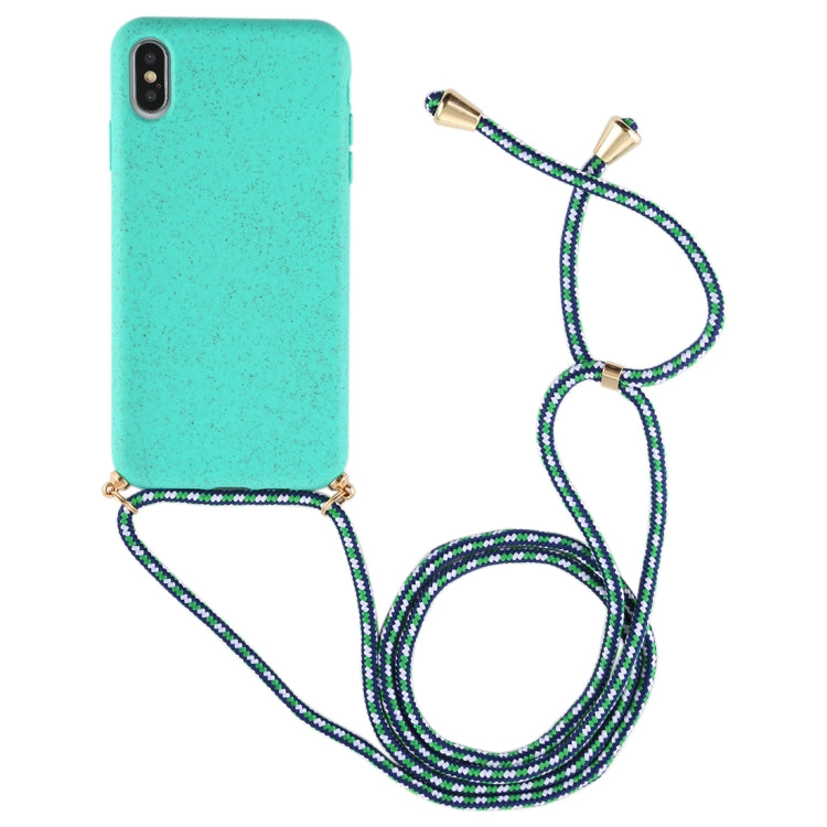 For iPhone XS Max For iPhone XS Max TPU Anti-Fall Mobile Phone Case With Lanyard, For iPhone XS Max