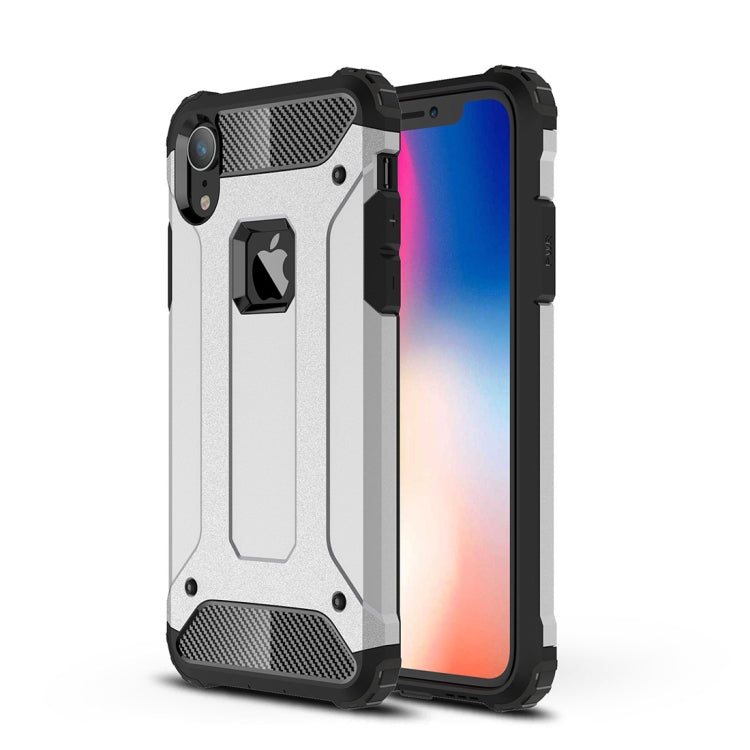 For iPhone XR TPU + PC Armor Combination Back Cover Case