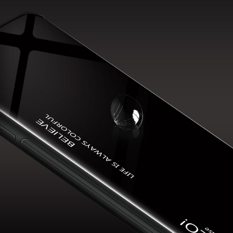 For iPhone XR Gradient Color Glass Case, iPhone XR