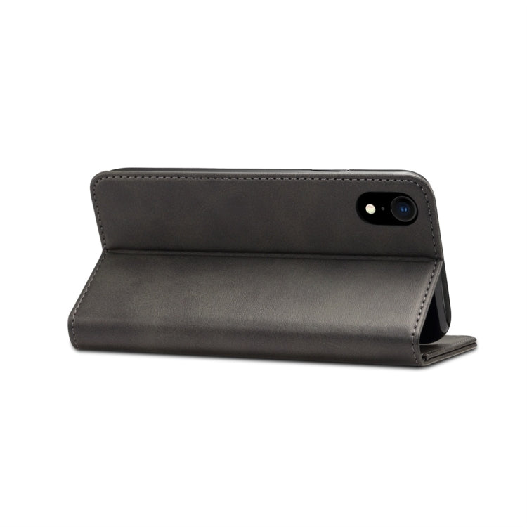 For iPhone XR Suteni Calf Texture Horizontal Flip Leather Case with Holder & Card Slots & Wallet, iPhone XR