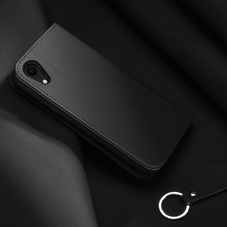 Étui en TPU + PU + cuir pour iPhone XR DUX DUCIS WISH Series avec emplacements pour cartes et portefeuille, iPhone XR
