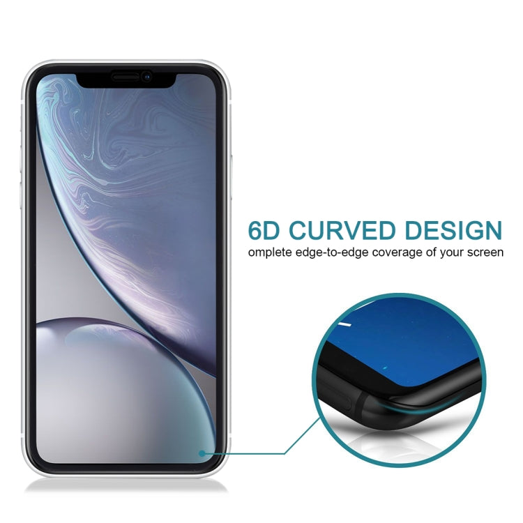 For iPhone XR 9H 6D Anti-peep Tempered Glass Film