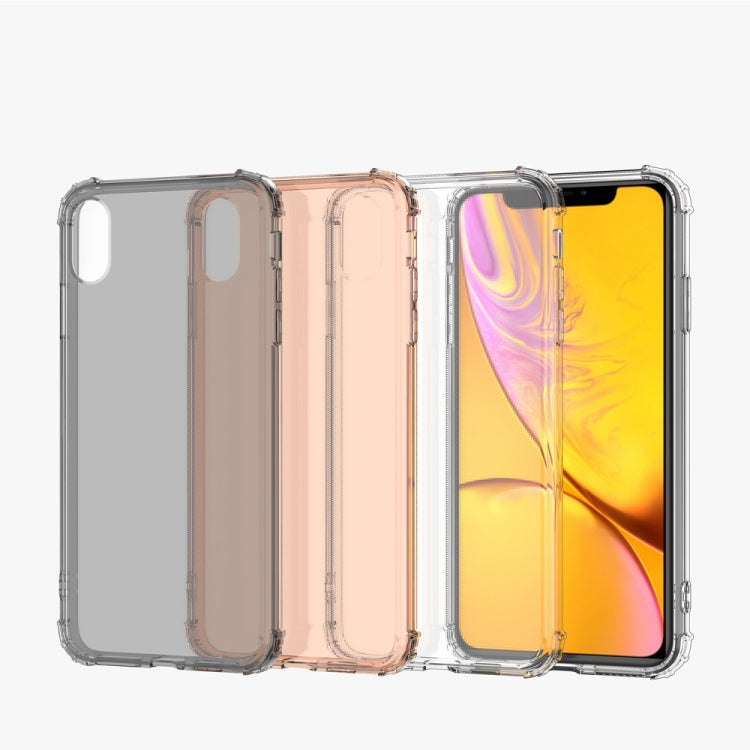 For iPhone XR Shockproof Transparent TPU Soft Case