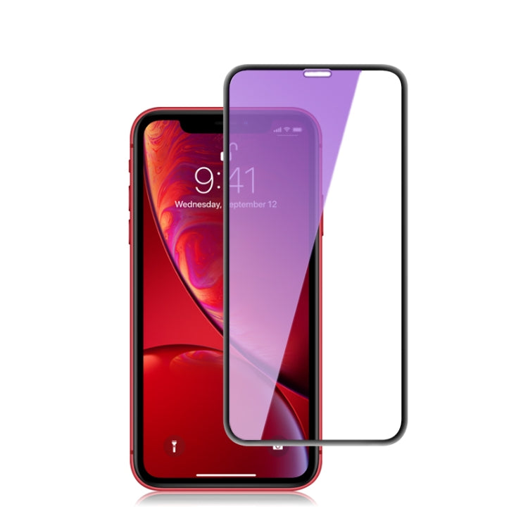 For iPhone 11 / XR mocolo 0.33mm 9H 3D Round Edge Anti Blue-ray Tempered Glass Film, iPhone XR