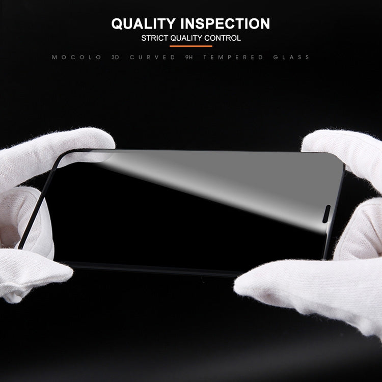 For iPhone 11 / XR mocolo 0.33mm 9H 3D Round Edge Privacy Anti-glare Tempered Glass Film, iPhone XR