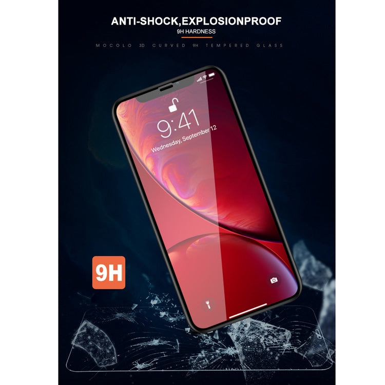 For iPhone 11 / XR mocolo 0.33mm 9H 3D Round Edge Tempered Glass Film, iPhone XR