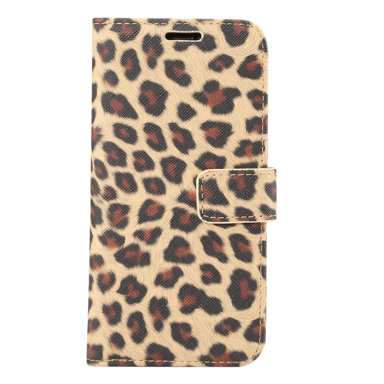 For iPhone XS Leopard Pattern Horizontal Flip Leather Case with Holder & Card Slots