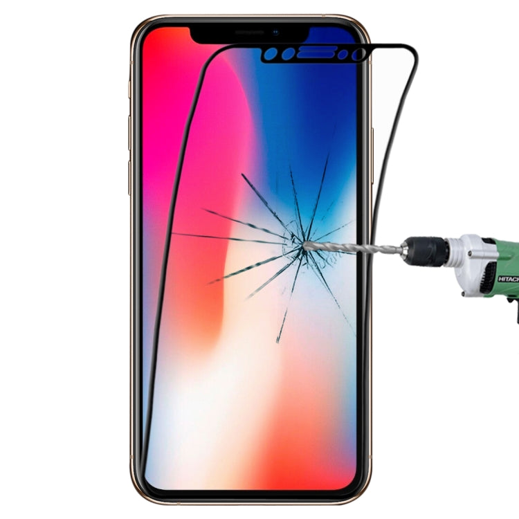 For iPhone 11 Pro / XS / X 0.1mm 9H Full Screen Flexible Fiber Tempered Glass Film, For iPhone 11 Pro / XS / X  White, For iPhone 11 Pro / XS / X Black