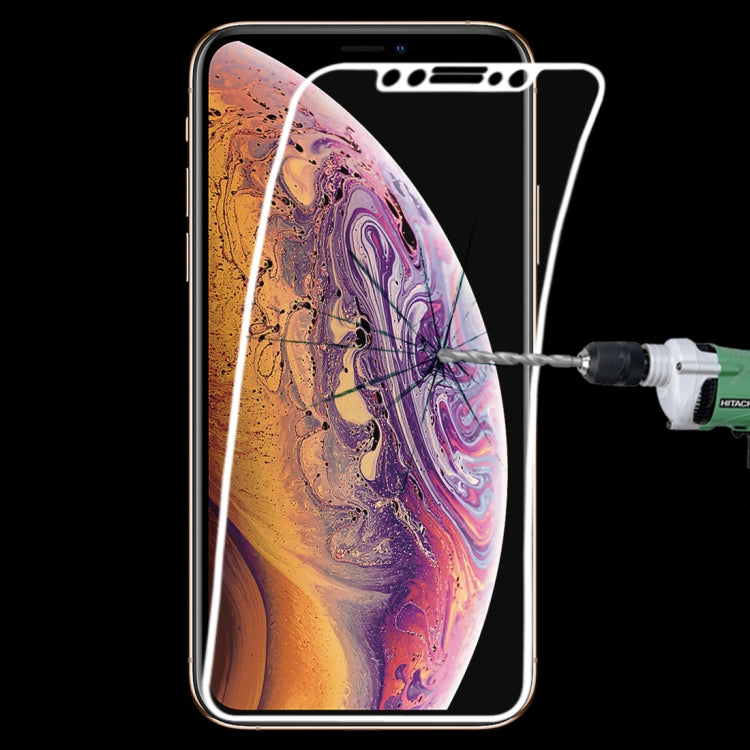 For iPhone 11 Pro / XS / X 0.1mm 9H Full Screen Flexible Fiber Tempered Glass Film, For iPhone 11 Pro / XS / X  White, For iPhone 11 Pro / XS / X Black