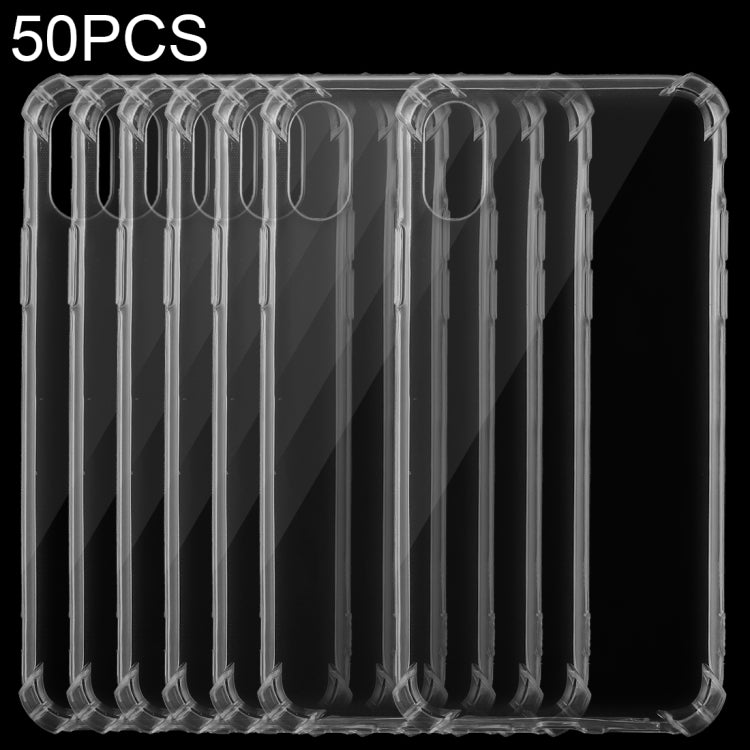 For iPhone X 50pcs Ultrathin Transparent TPU Soft Protective Case, iPhone X