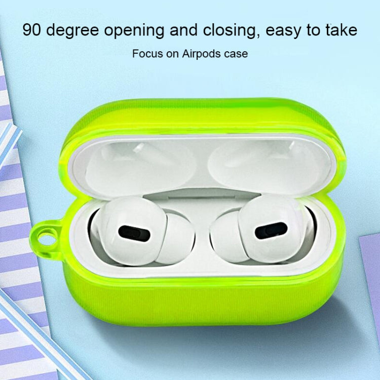 Housse pour écouteurs Apple Airpods 1/2, couleur unie, fluorescente et simple