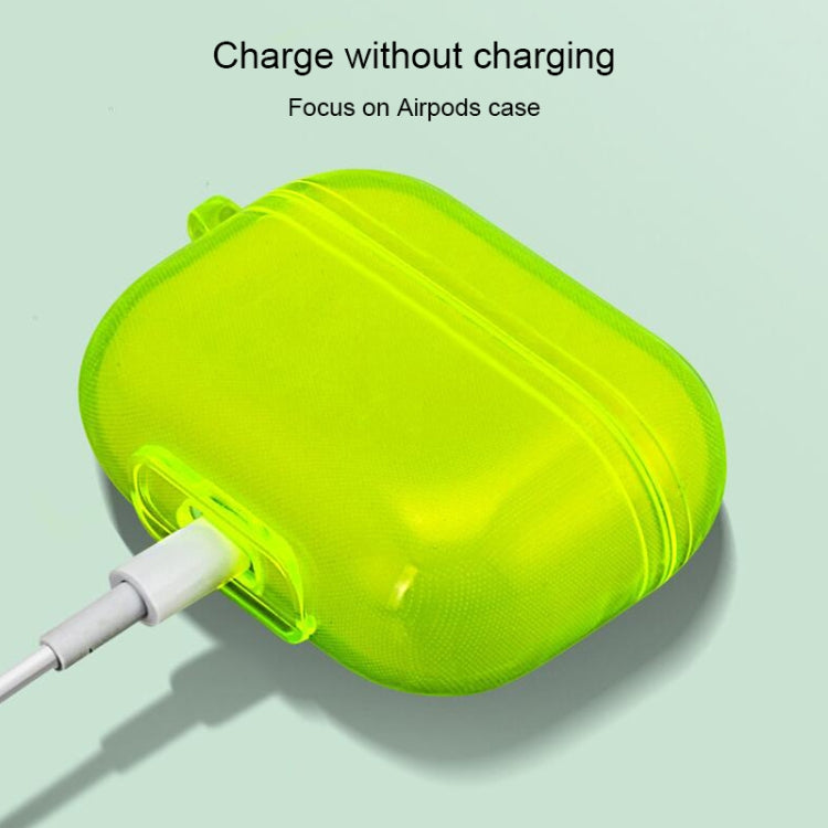 Housse pour écouteurs Apple Airpods 1/2, couleur unie, fluorescente et simple