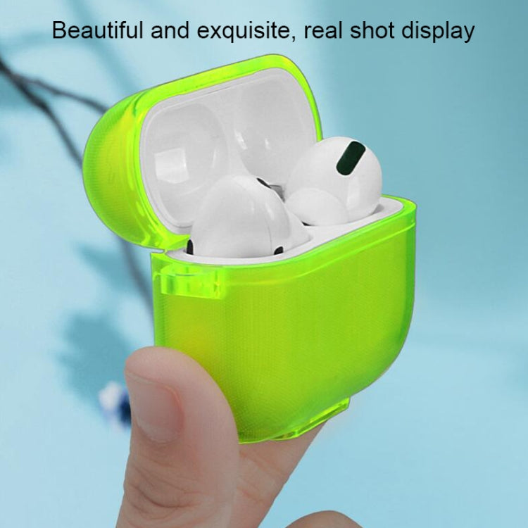 Housse pour écouteurs Apple Airpods 1/2, couleur unie, fluorescente et simple