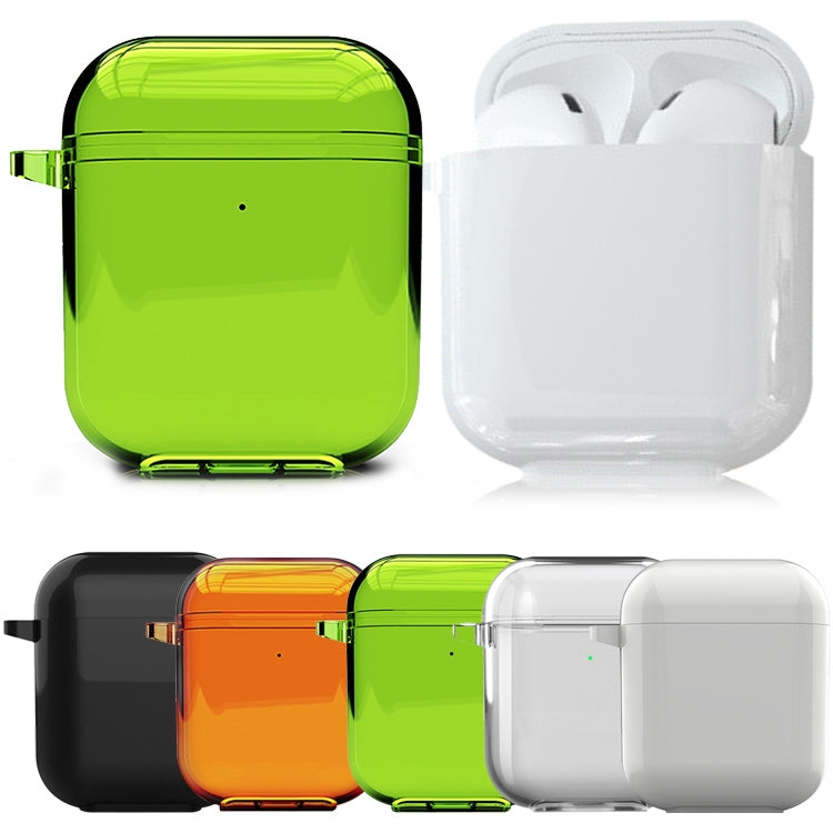 Housse pour écouteurs Apple Airpods 1/2, couleur unie, fluorescente et simple