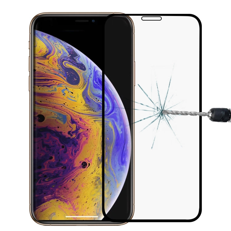 For iPhone 11 Pro / XS / X Anti-scratch 9H 9D Full Screen HD Tempered Glass Film, iPhone XS / X