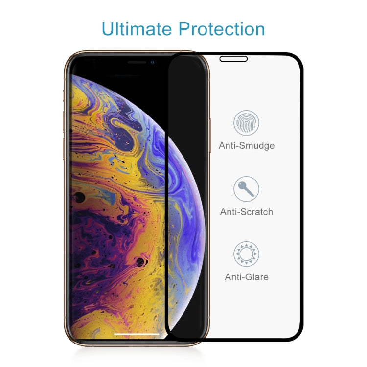 For iPhone 11 Pro / XS / X Anti-scratch 9H 9D Full Screen HD Tempered Glass Film, iPhone XS / X