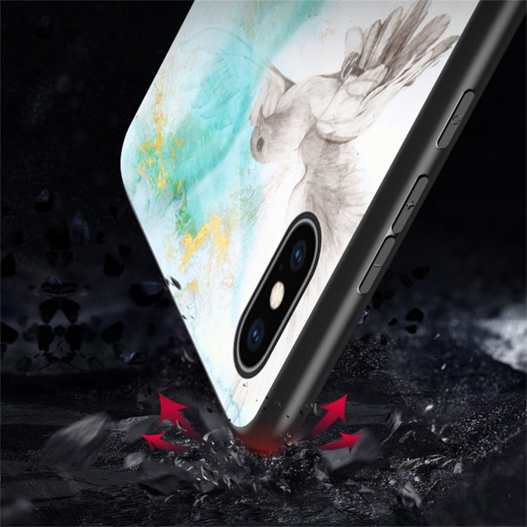 For iPhone X / XS Marble Glass Protective Case, For iPhone X / XS