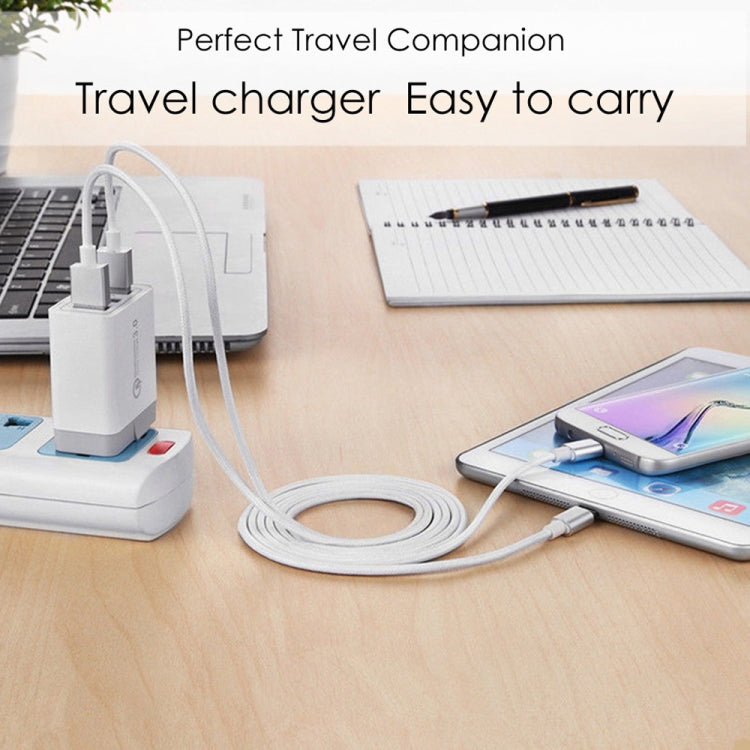 AR-QC-03 2.1A 3 USB Ports Quick Charger Travel Charger, US Plug, AR-QC-03 US, AR-QC-03 US Plug Blue
