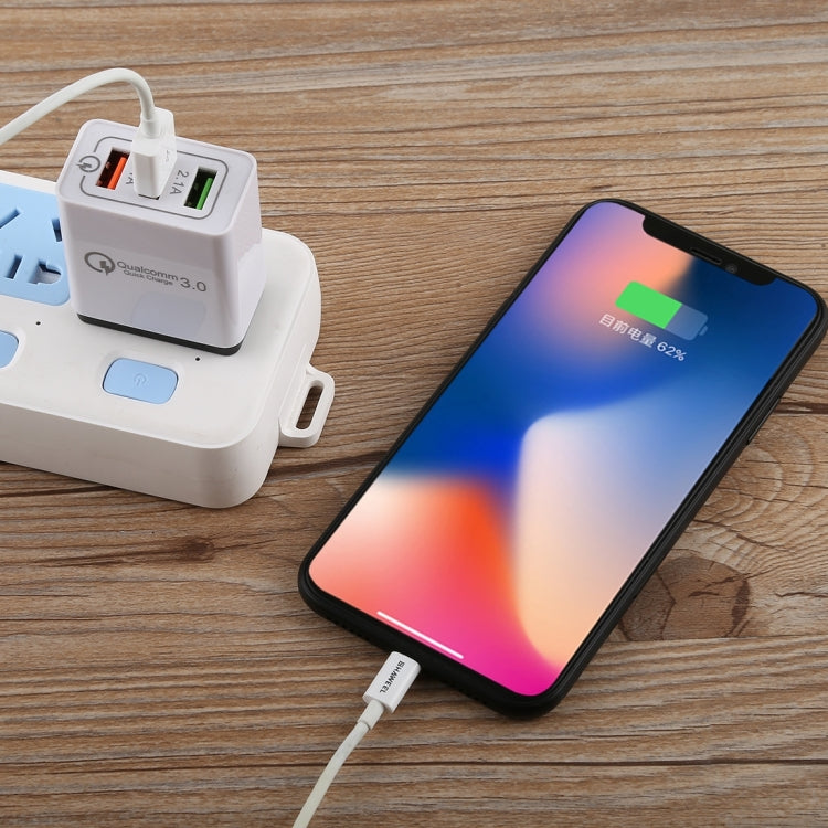 AR-QC-03 2.1A 3 USB Ports Quick Charger Travel Charger, US Plug, AR-QC-03 US, AR-QC-03 US Plug Blue