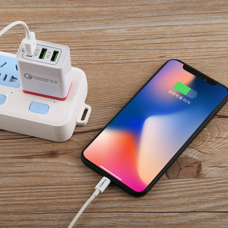 AR-QC-03 2.1A 3 USB Ports Quick Charger Travel Charger, US Plug, AR-QC-03 US, AR-QC-03 US Plug Blue