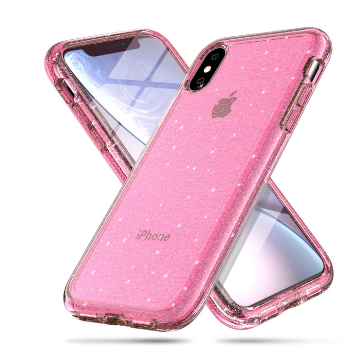 For iPhone X / XS Shockproof Terminator Style Glitter Powder Protector Case, iPhone X / XS (Pink), iPhone X / XS (Grey), iPhone X / XS (White)