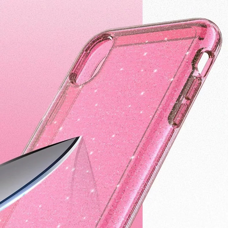For iPhone X / XS Shockproof Terminator Style Glitter Powder Protector Case, iPhone X / XS (Pink), iPhone X / XS (Grey), iPhone X / XS (White)