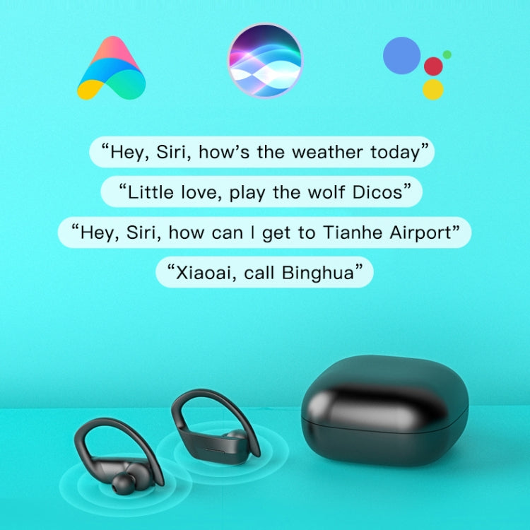 258 Wireless Ear-mounted Bluetooth Earphone with Charging Box & Digital Display, Support Touch & HD Call & Voice Assistant & NFC, MD03 Black, 258 White