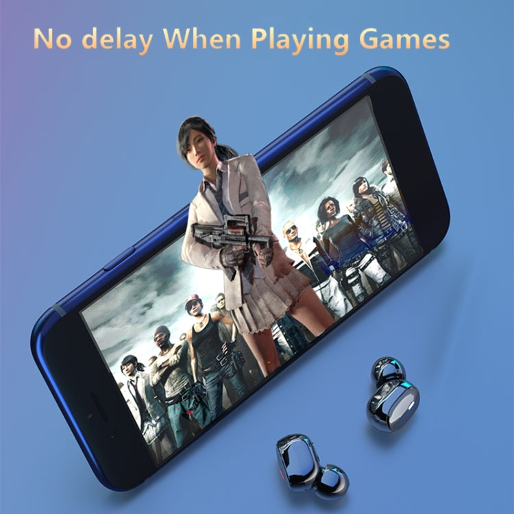 A9 TWS CVC8.0 and DSP Dual Noise Cancelling Bluetooth Earphone with Magnetic Charging Box & LED Digital Display, Support Touch & HD Call & Siri & Power Bank, A9