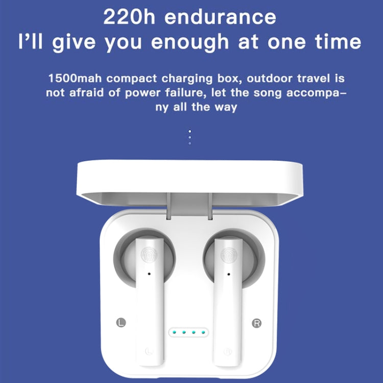 AIR2S TWS Dual Microphone Voice Noise Cancelling Touch Bluetooth Earphone with Charging Box, Support Light Display & Call & Voice Assistant & NFC, AIR2S Black, AIR2S White