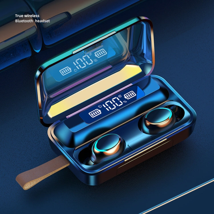 F9-5C Jerry Solution Touch Bluetooth Earphone with Magnetic Charging Box, Support Three-screen LED Power Display & Power Bank & Call & Siri & Hand Strap, F9-5C Jerry