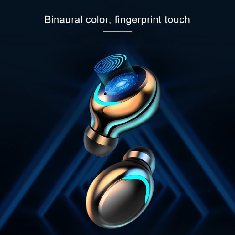 F9-5C Jerry Solution Touch Bluetooth Earphone with Magnetic Charging Box, Support Three-screen LED Power Display & Power Bank & Call & Siri & Hand Strap, F9-5C Jerry