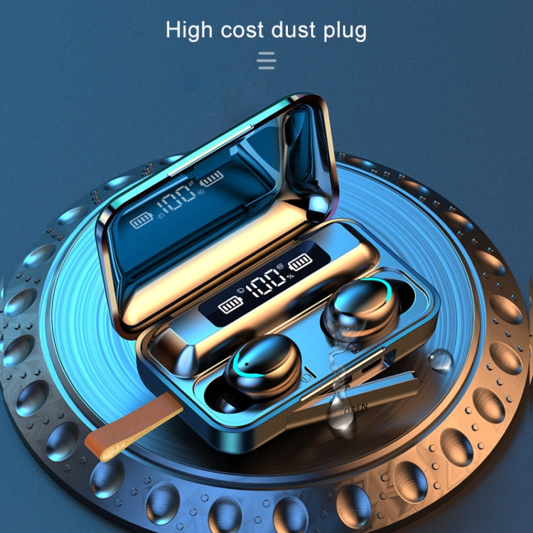 F9-5C Jerry Solution Touch Bluetooth Earphone with Magnetic Charging Box, Support Three-screen LED Power Display & Power Bank & Call & Siri & Hand Strap, F9-5C Jerry