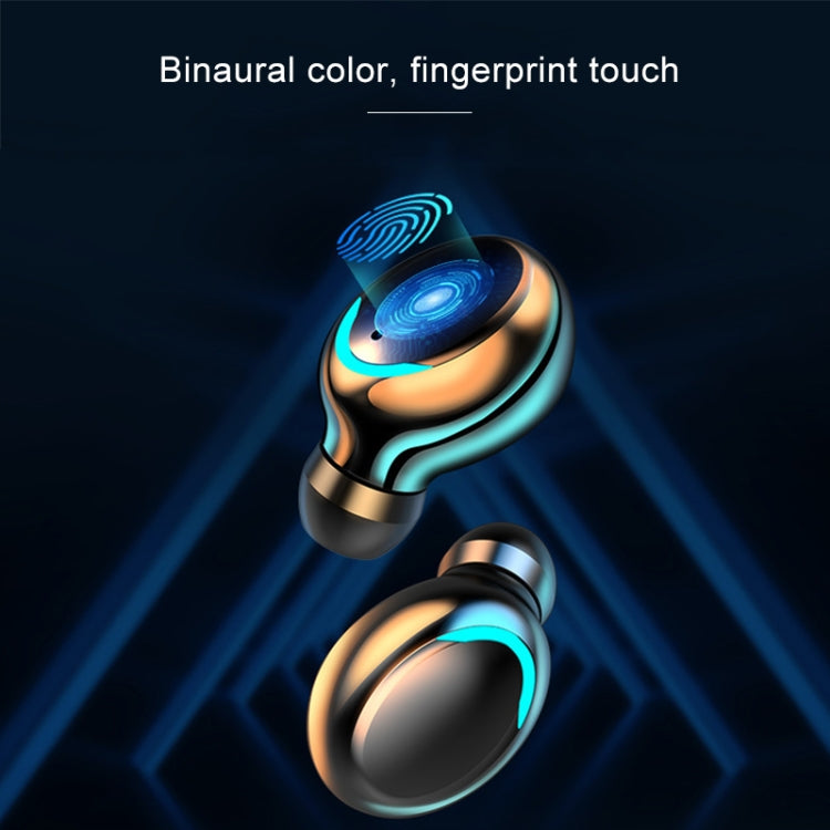 F9-5C Three-screen Digital Display Noise Reduction Bluetooth Earphone with Hand Strap, F9-5C Three Digital Display Black, F9-5C Three Digital Display White
