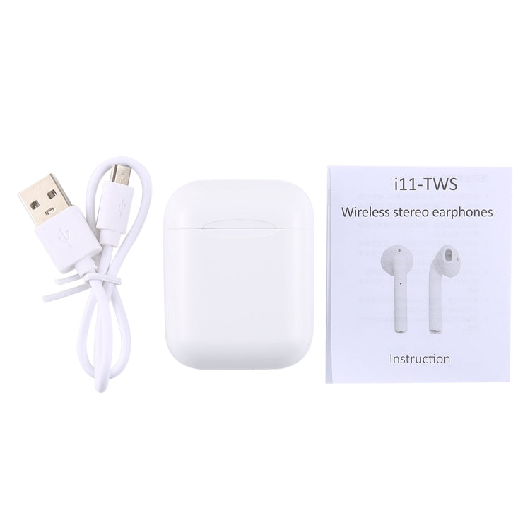 i11-TWS Bluetooth V5.0 Wireless Stereo Earphones with Magnetic Charging Box, Compatible with iOS & Android