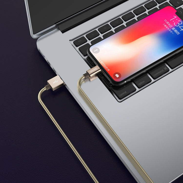 JOYROOM S-M369 Simple Series 2.4A 8 Pin Nylon Braided Data Cable, Length: 1.2m