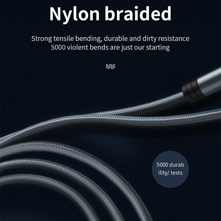 JOYROOM S-M369 Simple Series 2.4A 8 Pin Nylon Braided Data Cable, Length: 1.2m