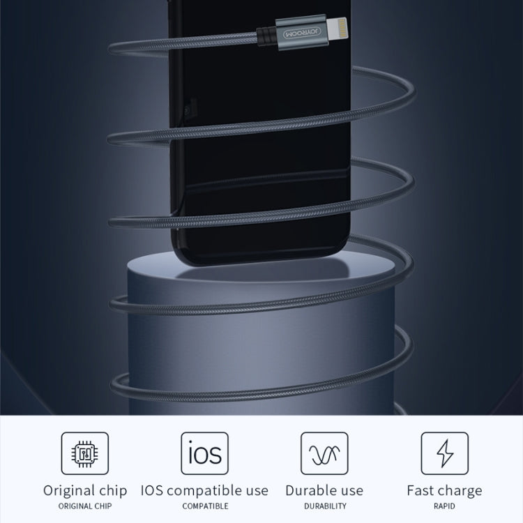 JOYROOM S-M369 Simple Series 2.4A 8 Pin Nylon Braided Data Cable, Length: 1.2m