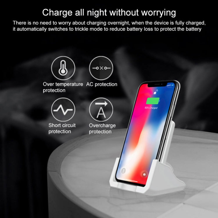 A918 10W Mobile Phone Vertical Wireless Quick Charger Holder