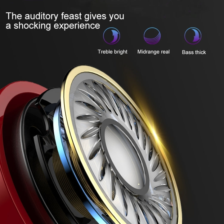 Bluetooth 5.1 Round Wire Neck-mounted Bluetooth Sports Earphone with Magnetic Function, Black, Red, White