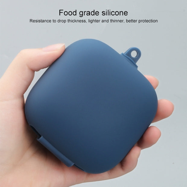 Solid Color Silicone Wireless Bluetooth Earphone Protective Case for Beats Powerbeats Pro, Mint Green, Purple, Red, Wine Red, Black, Dark Blue, Gray Blue, Grass Green, Grey, Light Purple