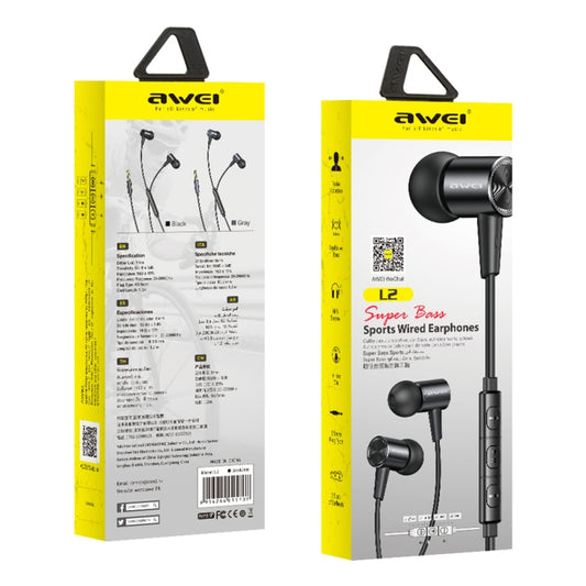 Person wearing awei L2 in-ear wired earphones during daily use