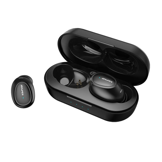 Compact charging case for awei T16 wireless earphones with LED indicator
