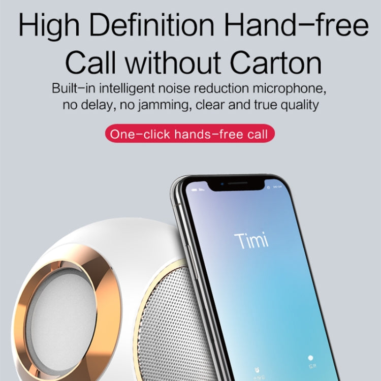 Enceinte Bluetooth sans fil X6 TWS 5 W, étanche, basse, compatible mains libres, USB, AUX et carte TF