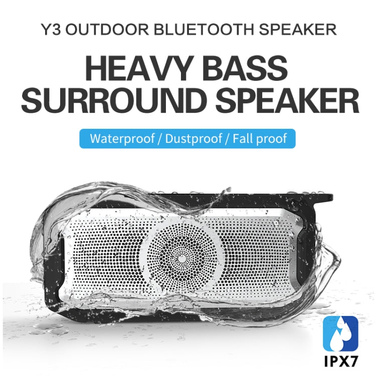 X3 5W Outdoor IPX7 Waterproof Wireless Bluetooth Speaker, Support Hands-free / USB / AUX / TF Card