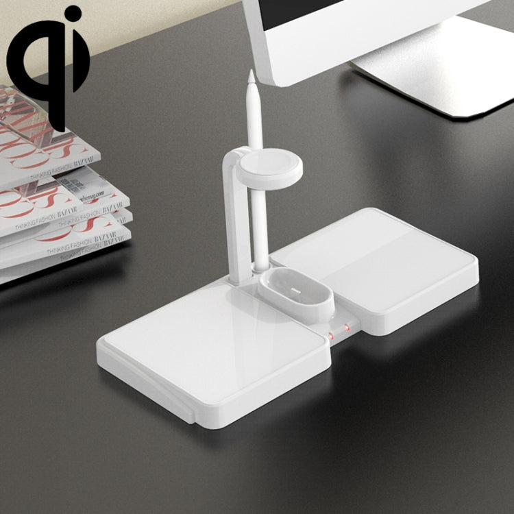 K04 4 in 1 10W Qi Standard Wireless Charger for Mobile Phones & iWatch & AirPods