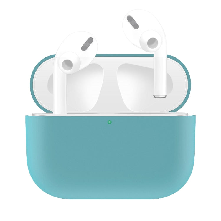 For AirPods Pro Solid Color Silicone Earphone Protective Case, Green, Grey, Watermelon Red, Light Purple, Red, Black, White, Yellow, Pink