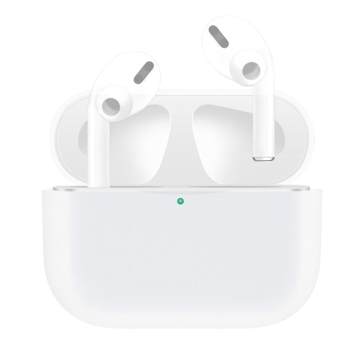 Étui de protection en silicone uni pour AirPods Pro, violet clair, violet, rouge, noir, bleu ciel, café, blanc, bleu foncé, jaune, rose, vert, gris, rose clair, rouge pastèque