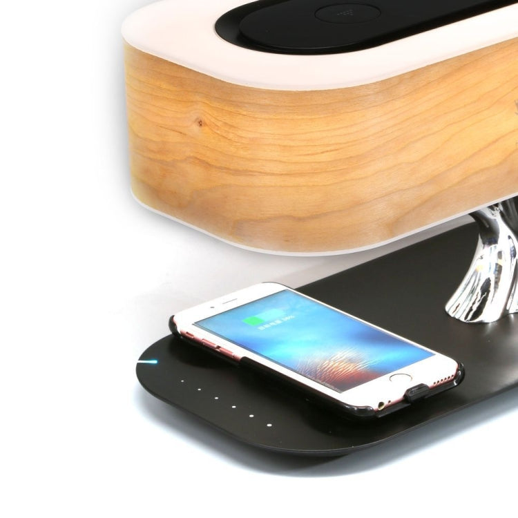 Lampe de bureau Bluetooth Tree Light avec chargeur sans fil pour téléphone, prise américaine
