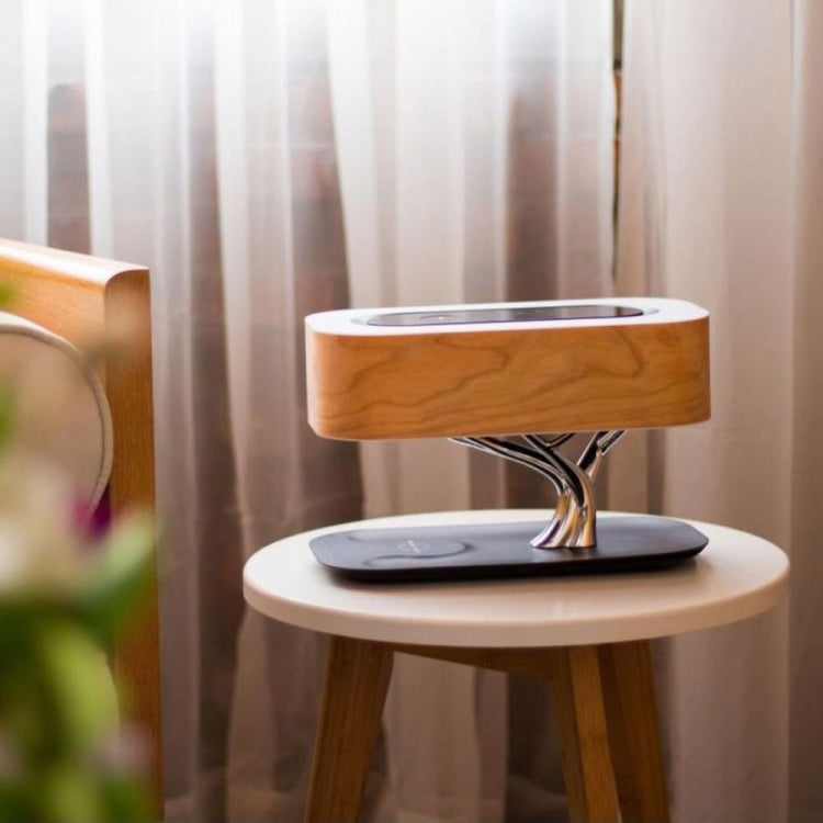 Lampe de bureau Bluetooth Tree Light avec chargeur sans fil pour téléphone, prise américaine